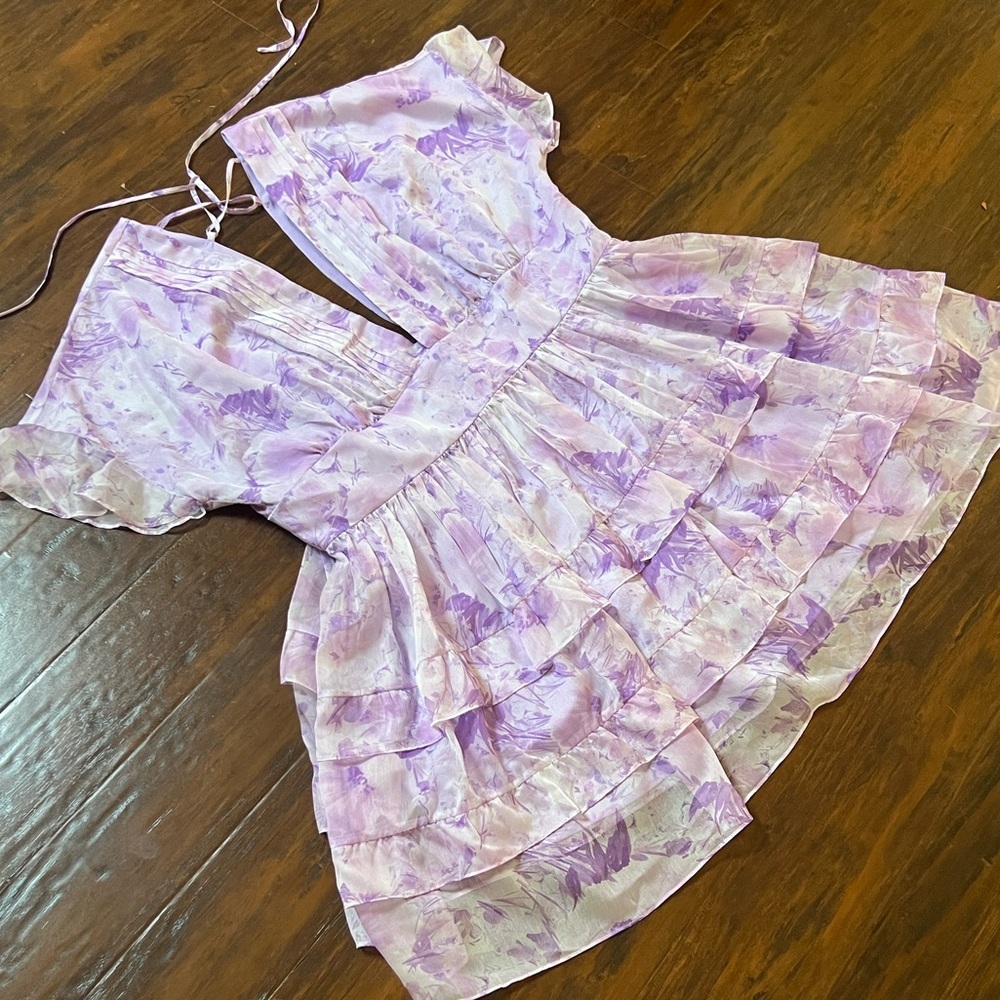 Fashion Nova Lilac Backless Dress Size X - Picture 7 of 13